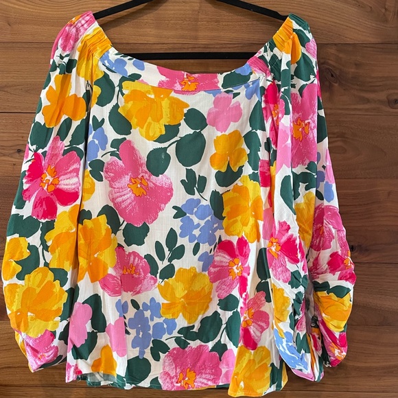 Floral off shoulder top - Picture 6 of 8